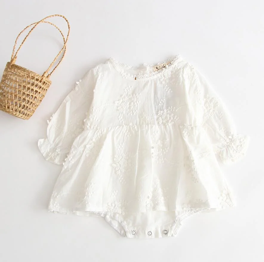 2pcs Baby Rompers+Hat 2019 Spring Newborn Infant Color Long Sleeve Jumpsuit Play Suit For Baby Girl Fashion Baby Girl Clothes