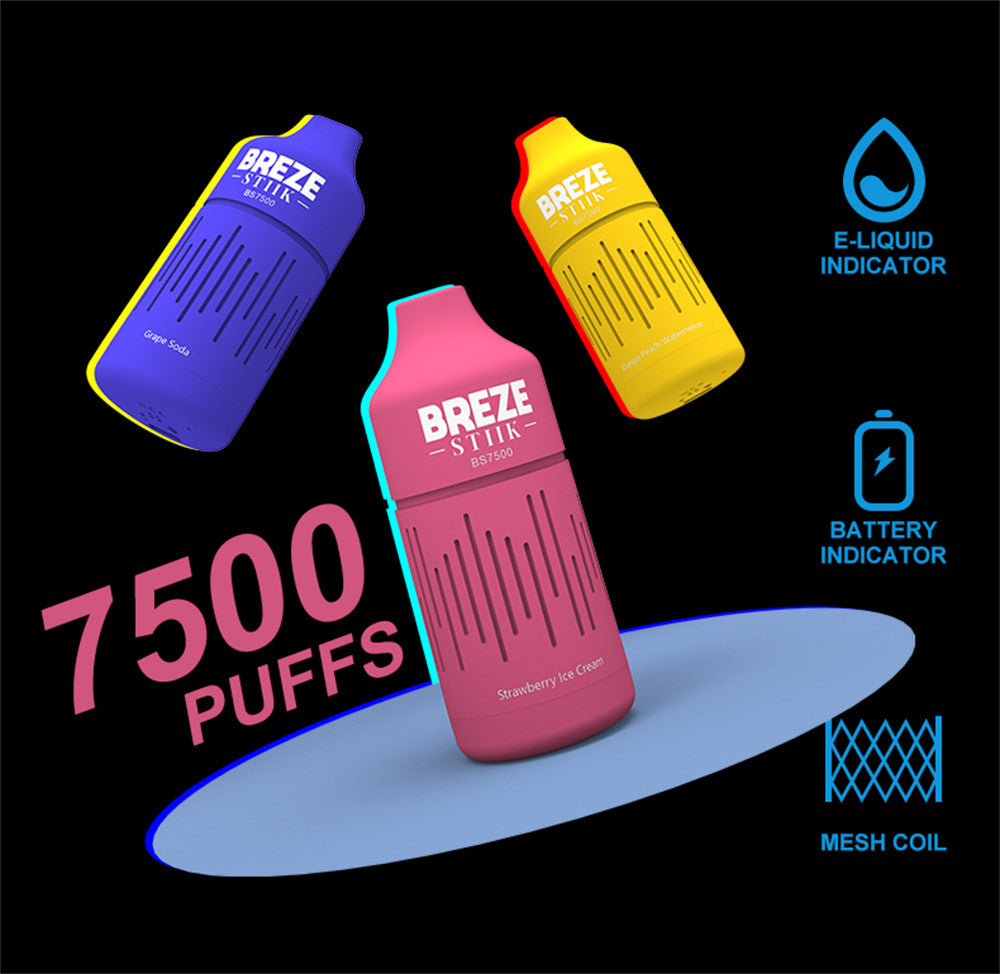 Breze Stiik BS7500 puffs Disposable Vape Wholesale BREZE STIIK OPVape