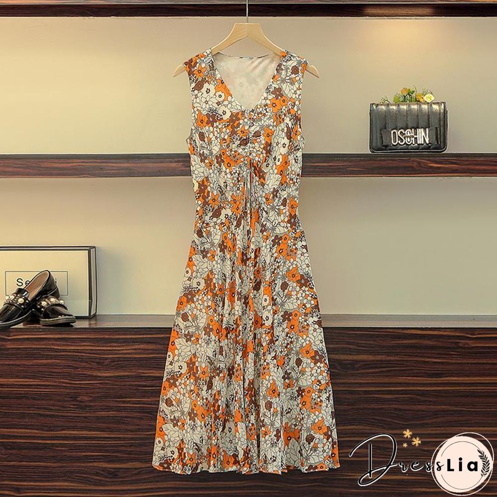 Fashion Blazer+Floral Sleeveless Dress P11506