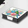 Bird Leather Diamond Art Note Box with 160 Sheets of Paper for Beginners