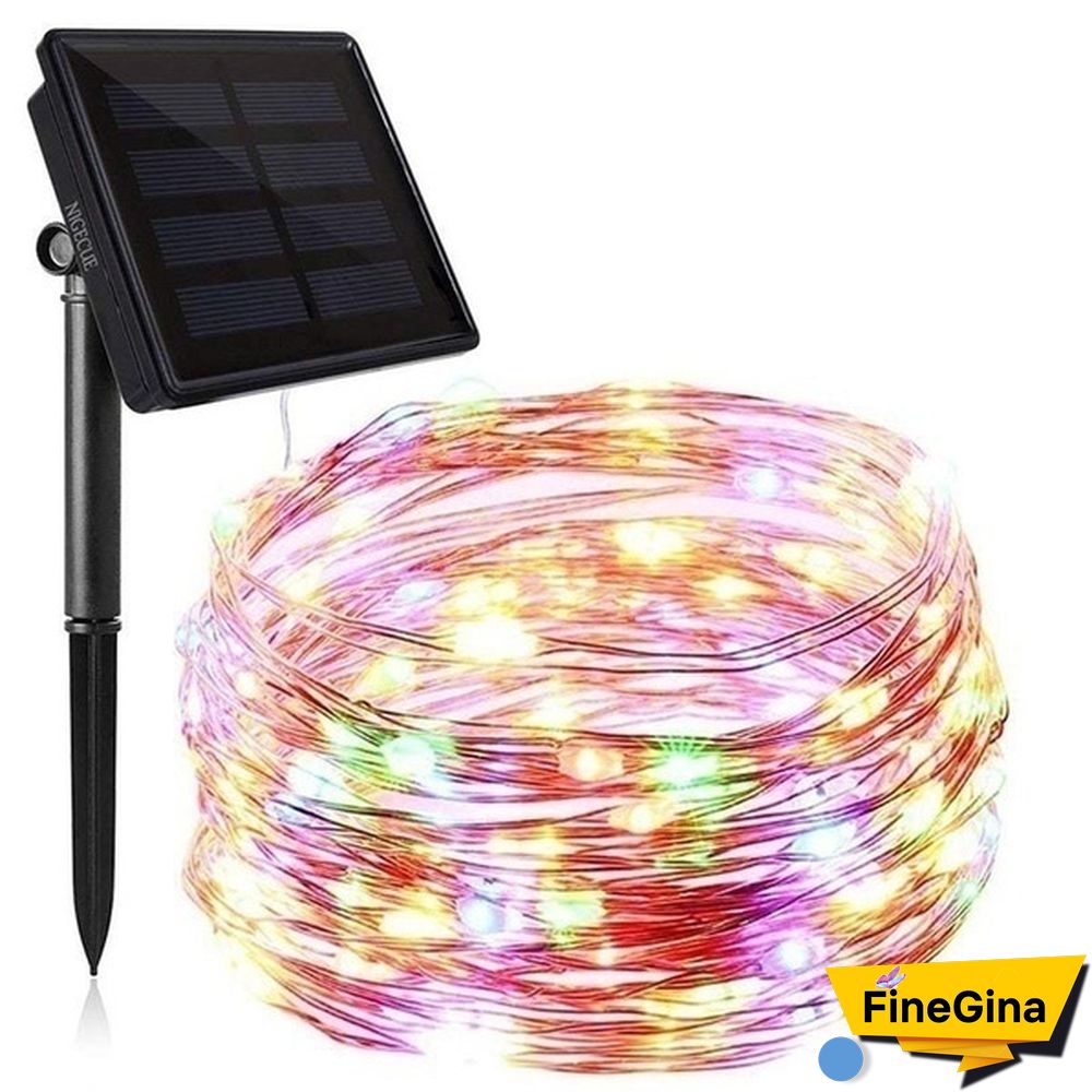 300/200/100/50/10 LEDs Waterproof Solar String Lights, Fairy Copper Wire String Lights for Christmas, Patio, Lawn, Garden, Wedding, Party and Holiday