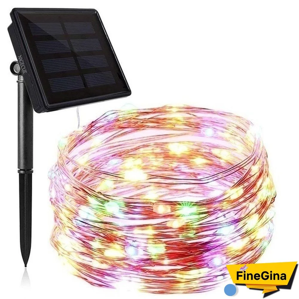 300/200/100/50/10 LEDs Waterproof Solar String Lights, Fairy Copper Wire String Lights for Christmas, Patio, Lawn, Garden, Wedding, Party and Holiday