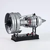 TECHING Turbofan Engine Model Kit CFM-56 Jet Engine Dual Spool High Bypass Ratio Engine 1/12 Electric-Powered DIY Assembly Motor (300+PCS)