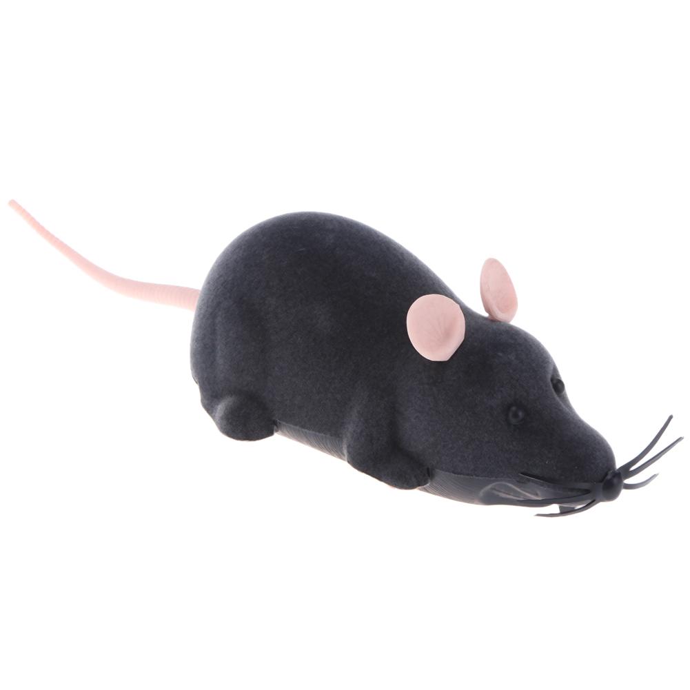 

RC Remote Control Rat Mouse Toy for Cat Flocking Rotation Mouse Toy, Brown, 501 Original