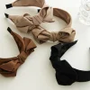 Neutral Color Large Bowknot Ribbon Hair Band