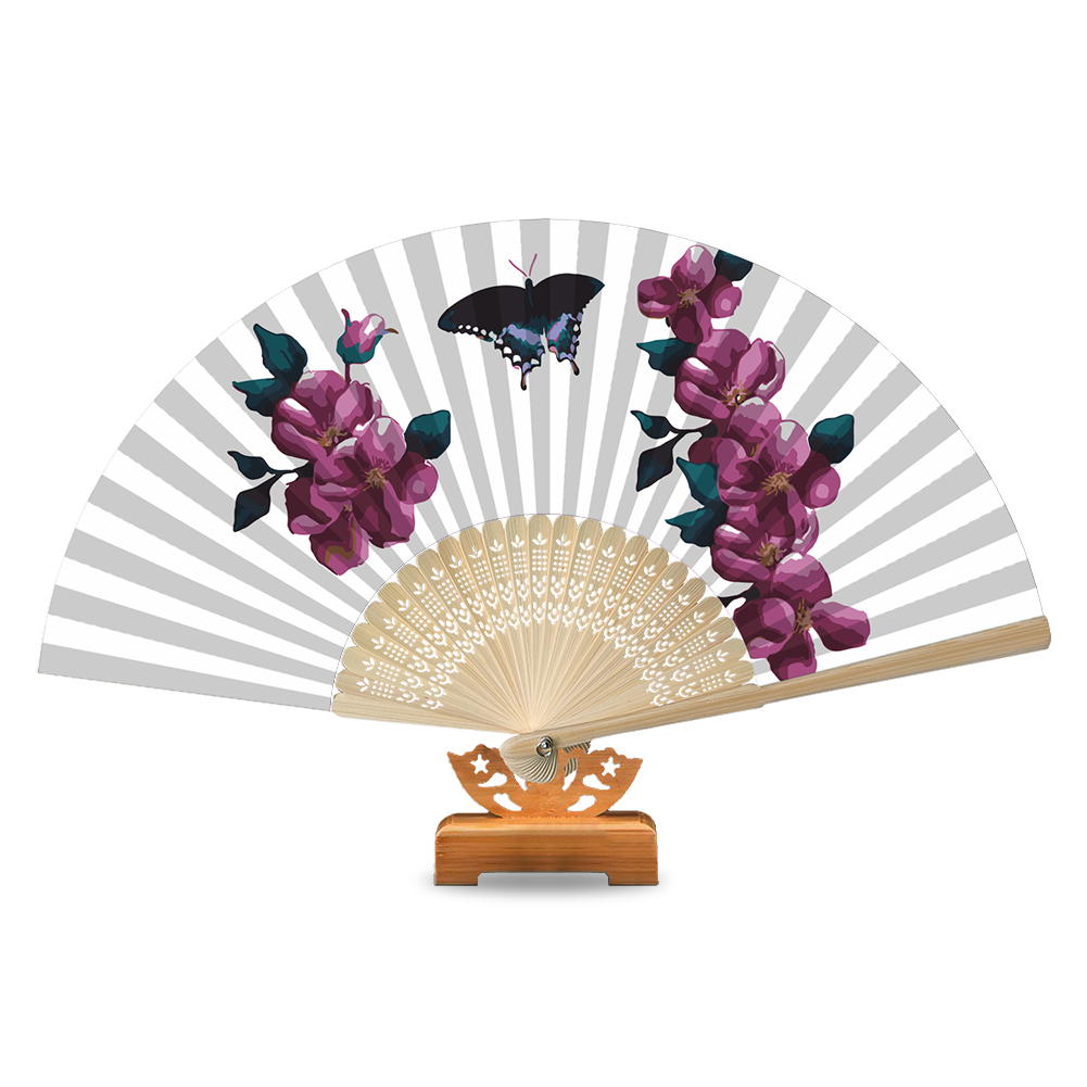 

Butterfly - Paint By Numbers - Folding Fan, 501 Original