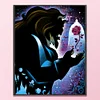 Magic Rose - 11CT Stamped Cross Stitch - 40*50cm - Disney Halloween