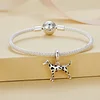 Dalmatian Pendant Charm for Bracelet and Necklace 925 Sterling Silver