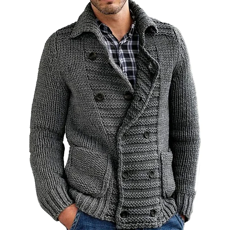Men's sweater cardigan knitted jacket
