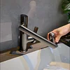All-Copper Digital Display Basin Faucet Hot And Cold Wash Basin Wash Basin Bathroom Household Undercounter Basin Faucet