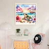 Sea Turtles-11CT Stamped Cross Stitch 40*40cm/15.75*15.75in