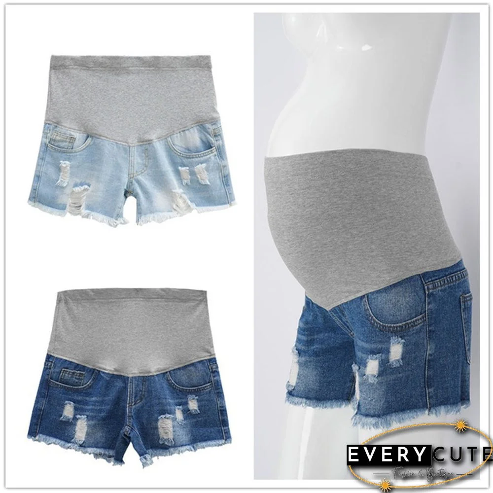 Pregnant women's Denim Shorts Summer Pregnant Casual Short For Women Pregnacy Shorts