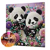 Framed Diamond Painting - Special Shaped - Panda (25x25cm)