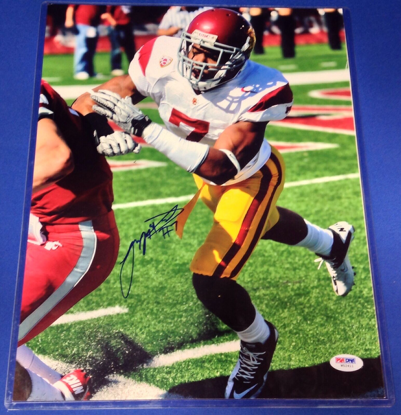 TJ McDonald USC Trojans Signed 11x14 Photo Poster painting PSA/DNA #W52411