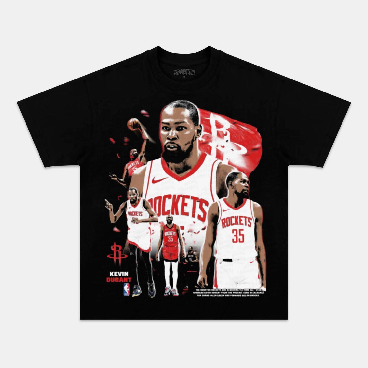 KEVIN DURANT & ROCKETS KD TEE 6.25