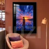 Son Goku at the Seaside at Sunset Decorative Painting - Dragon Ball Decorative Painting - JuZi Studio
