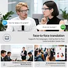 BT6.0 AI Transparent Smart Glasses 156 Languages Intelligent Translator Eyeglasses Type-C Charging HiFi Stereo Headset Glasses for Business Travel Meeting