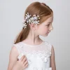 Lovely Snowflake Flower U Shape Hair Pins for Event Hair Styling