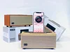 Bluetooth Speaker Vintage Wood Grain Retro Portable Radio TWS Wireless Subwoofer
