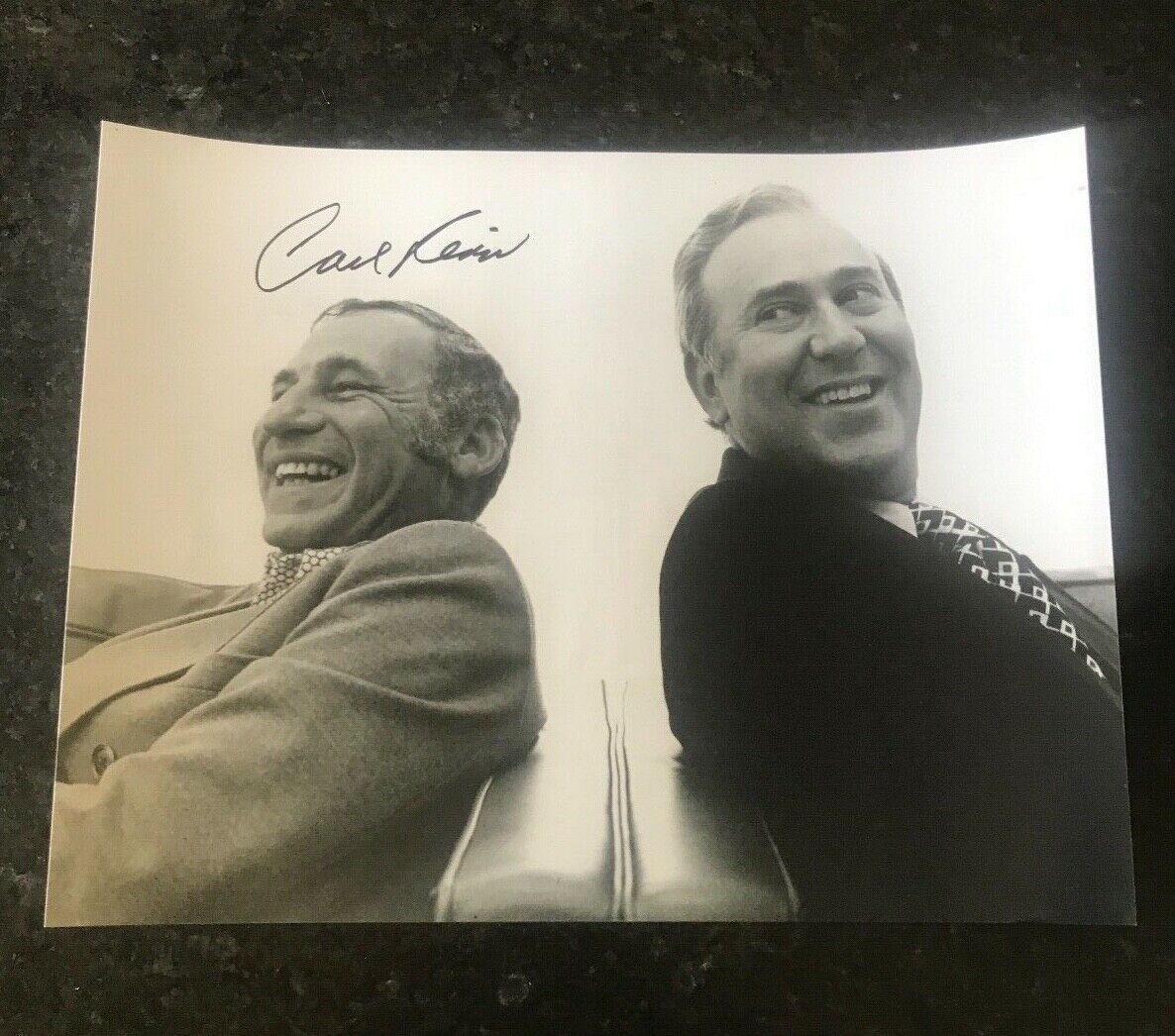 * CARL REINER * signed 11x14 Photo Poster painting * 2000 YEAR OLD MAN * MEL BROOKS * COA * 1