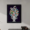Bouquet-4 kits de peinture en diamant partiel bricolage &agrave; forme sp&eacute;ciale 5d pour adultes d&eacute;butants d&eacute;coration int&eacute;rieure diamants diamants et pierres 