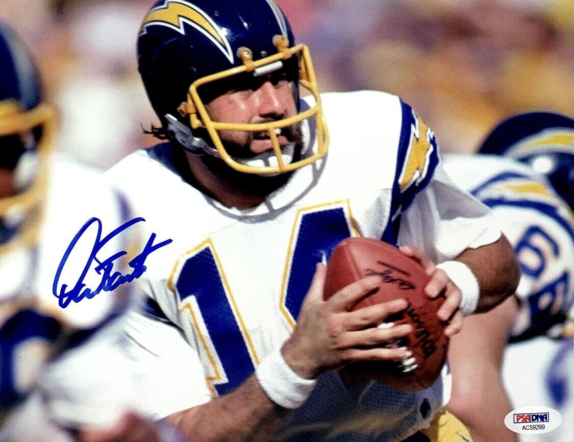 Dan Fouts Signed 8x10 Photo Poster painting San Diego Chargers PSA AC59299