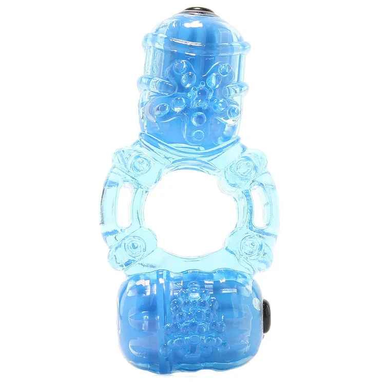 Pornhint Big O2 Double Pleasure Vibrating Ring in Assorted Colors