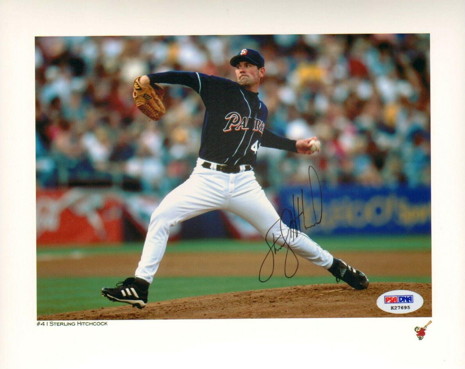 Sterling Hitchcock Signed 8x10 Photo Poster painting PSA/DNA Padres Baseball Picture Autograph