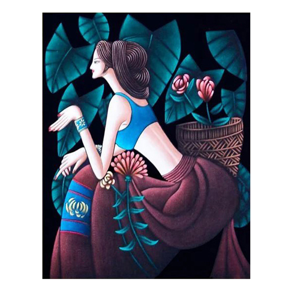 

Contemplation - 11CT Stamped Cross Stitch - 60*75CM, 501 Original