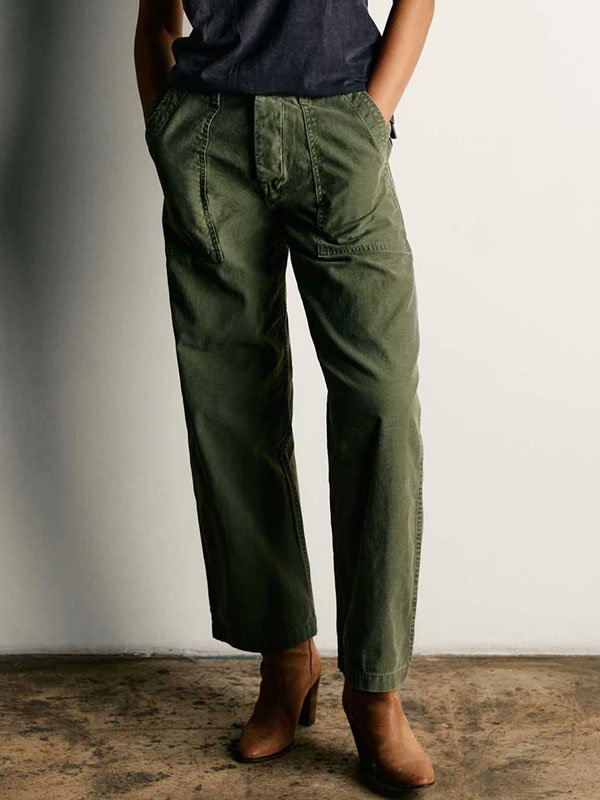 simple temperament outdoor vintage women's work trousers