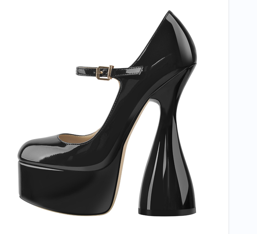 160mm Round Toe High Platform Pumps-vocosishoes