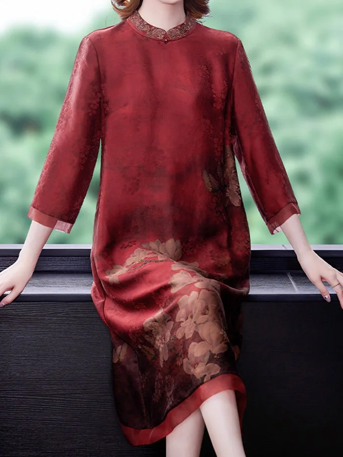 Silk Fragrant Cloud Gauze Fashion Dress