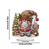 2D Flat Christmas Print DIY Diamond Painting Desktop Ornaments Kit Table Decor