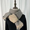 Autumn Winter Houndstooth Women Men Unisex Shawl Scarf