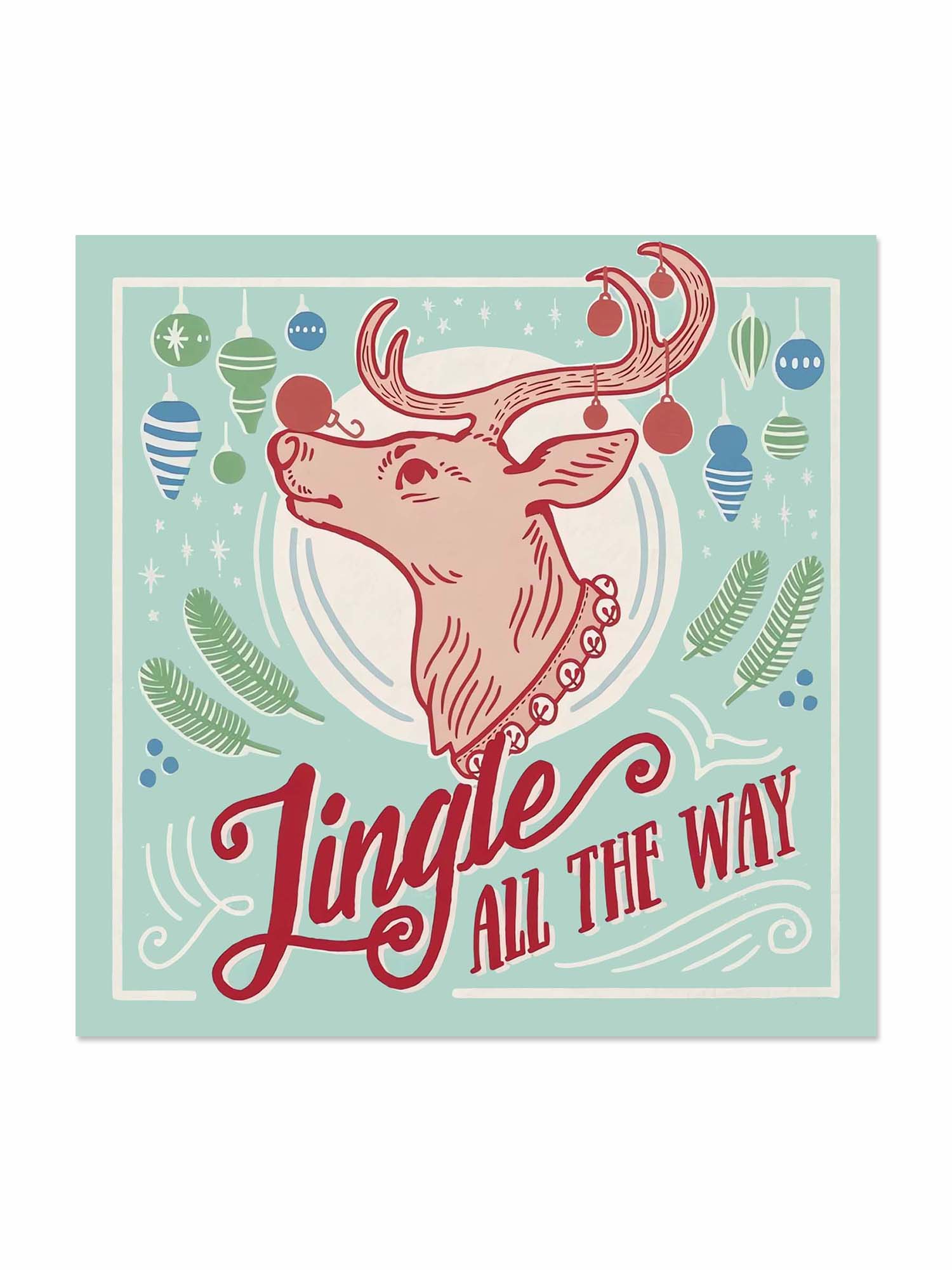 Christmas Elk Jingle All The Way - Cotton Bandana