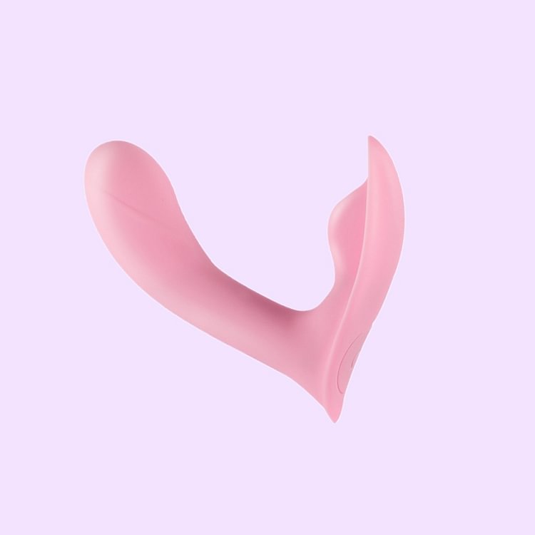 Wireless Remote Control Dual Stimulation Vibrator – Soft Pink Silicone Pleasure Toy