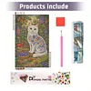Diamond Painting -DIY Round Drill Gardening Cat(40x60cm)