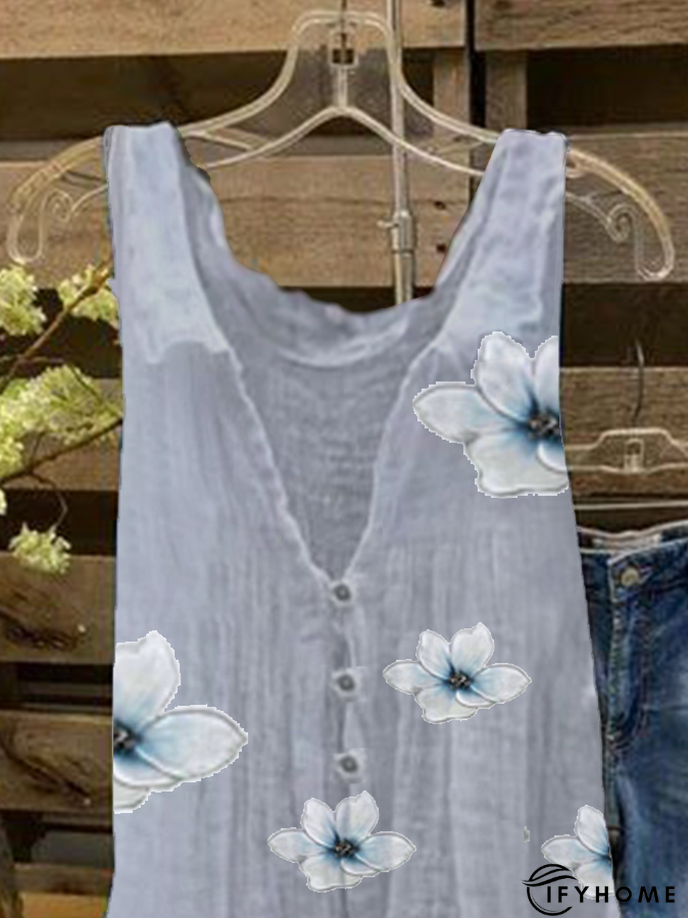 Buttoned Vintage Blouse | IFYHOME