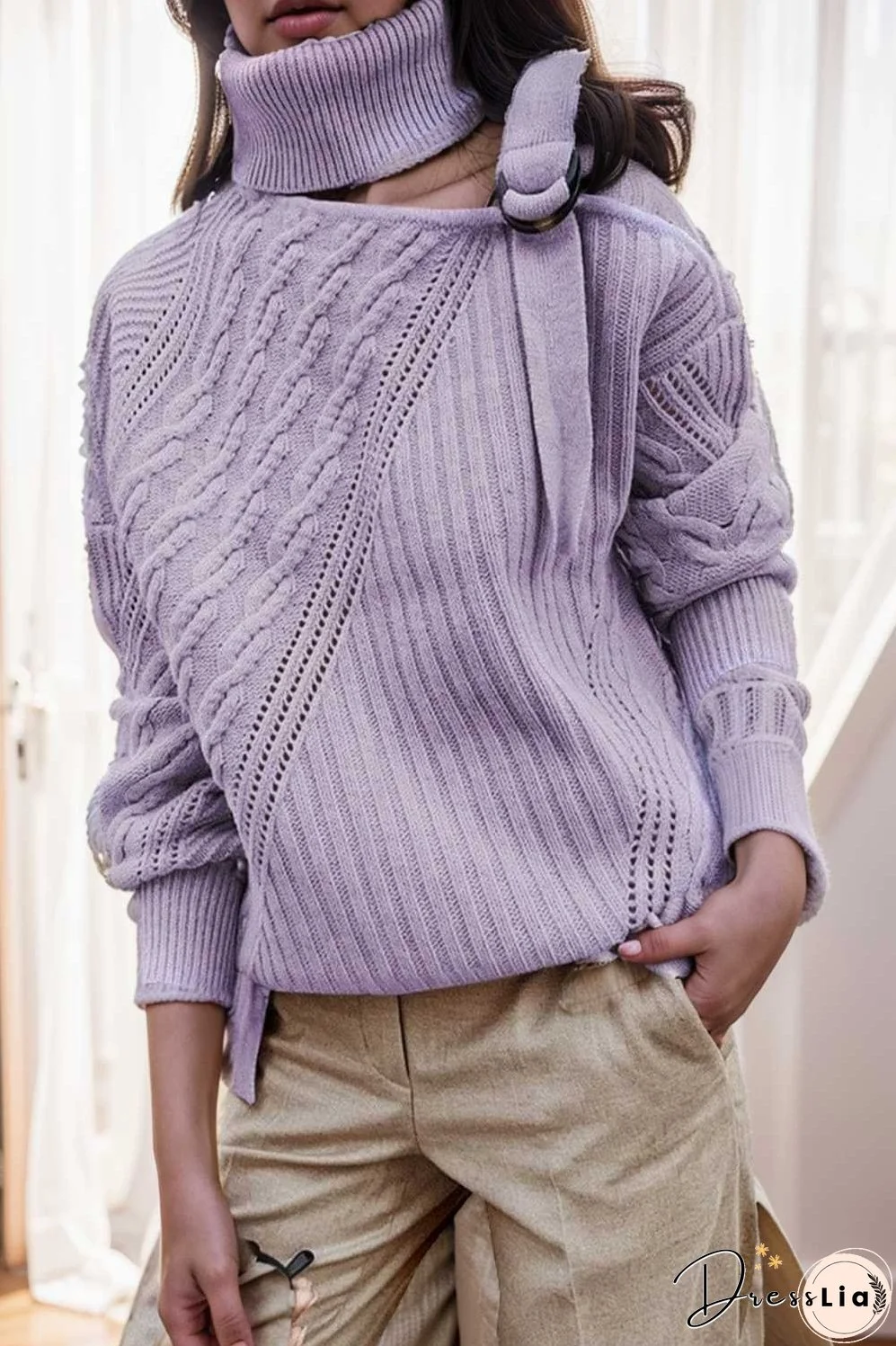 casual ribbed button decor asymmetrical hem long sleeve t shirt