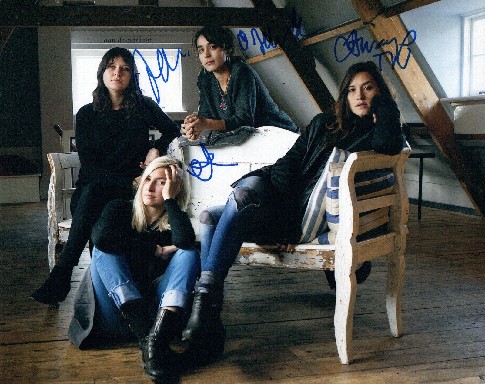 WARPAINT Signed Autographed 8x10 Photo Poster painting Full Band COA VD