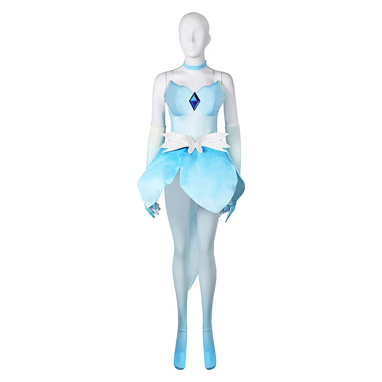 Game Princess Peach: Showtime! (2024) Skater Peach Blue Outfits Cosplay Costume Halloween Carnival Suit