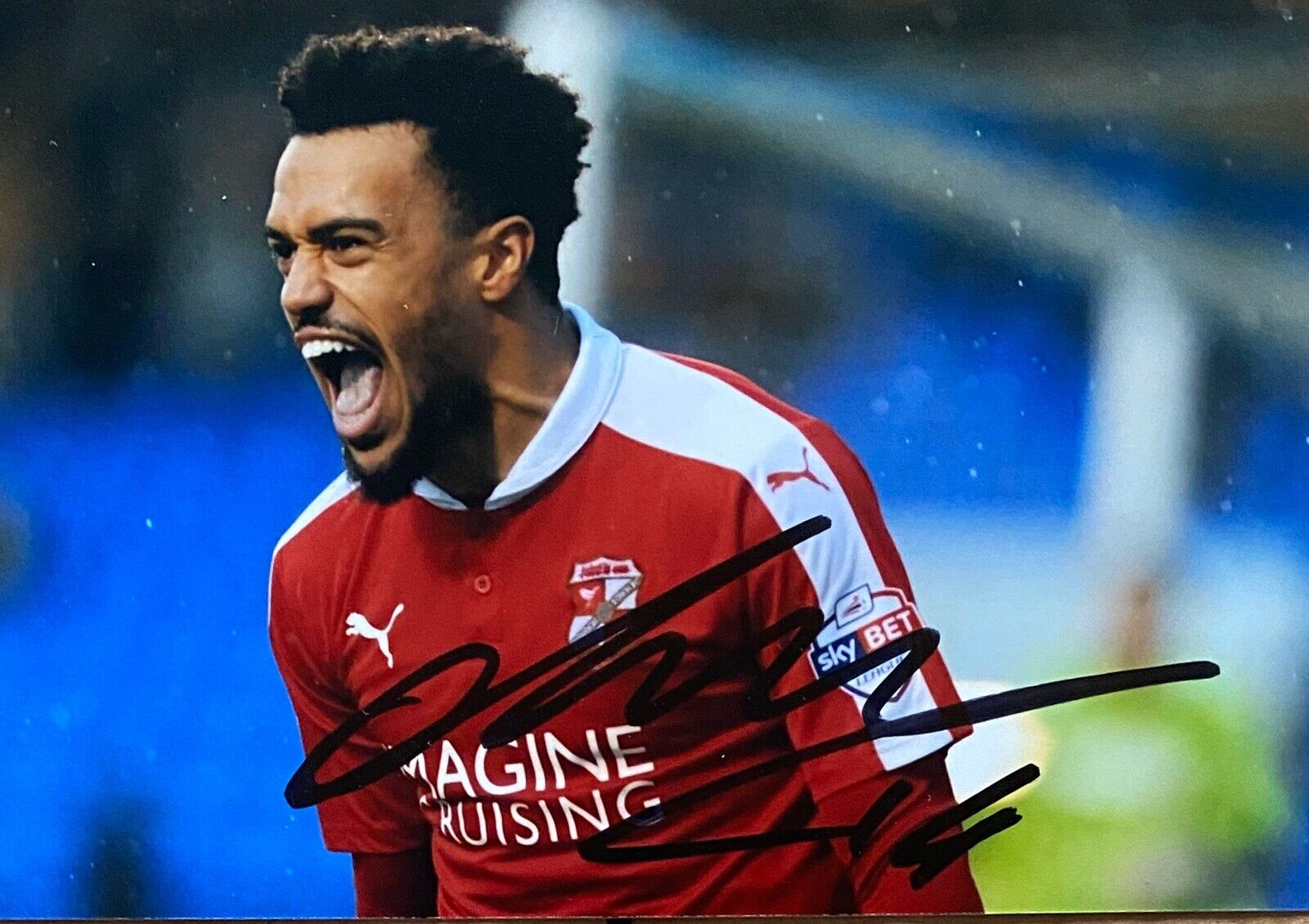 Nicky Ajose Genuine Hand Signed 6X4 Photo Poster painting - Swindon Town