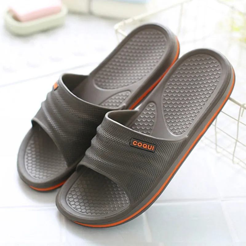 Home Men Slippers Summer Indoor Floor Non-slip Slippers Couple Platform Slippers Women EVA Non-slip Women's and Men'sSlippers