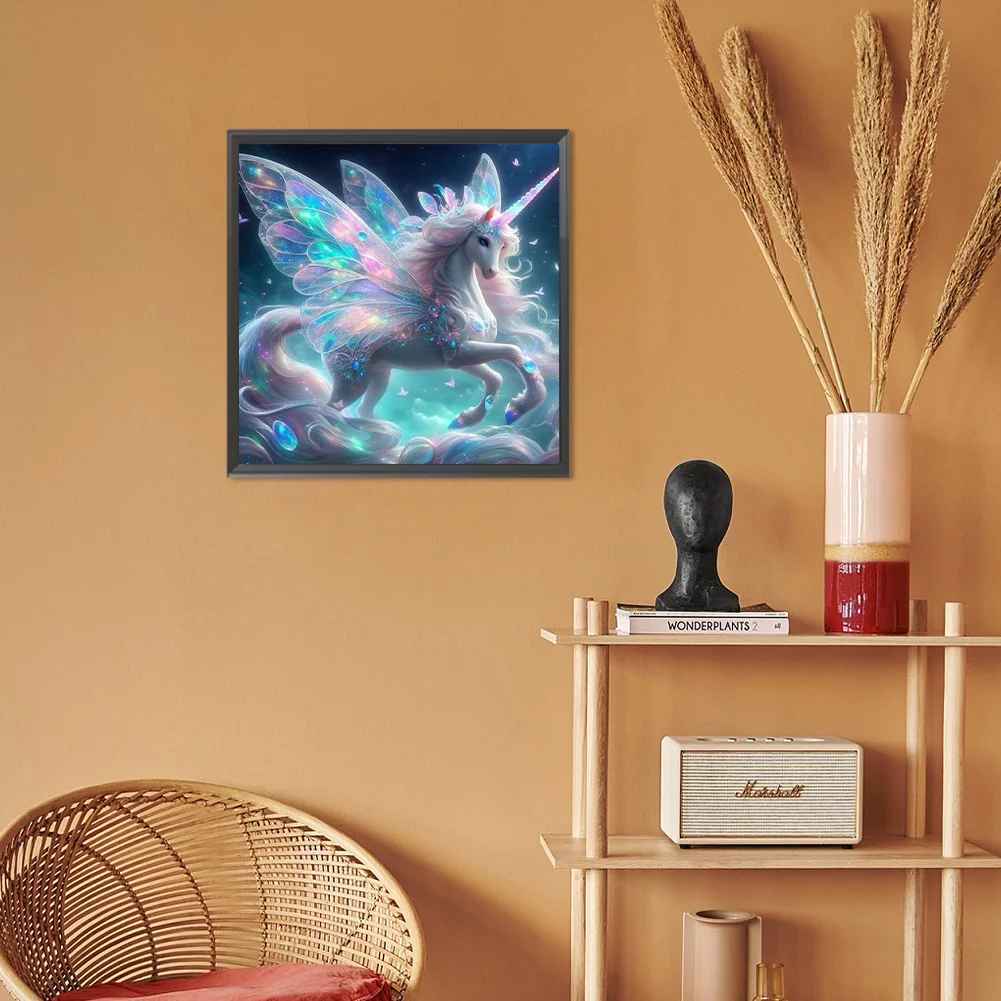Diamond Painting - Full Round Drill - Dream Unicorn(Canvas|30*30cm)
