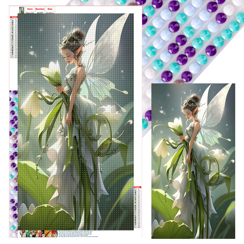 Elf Girl 40*70cm(canvas) full round drill diamond painting
