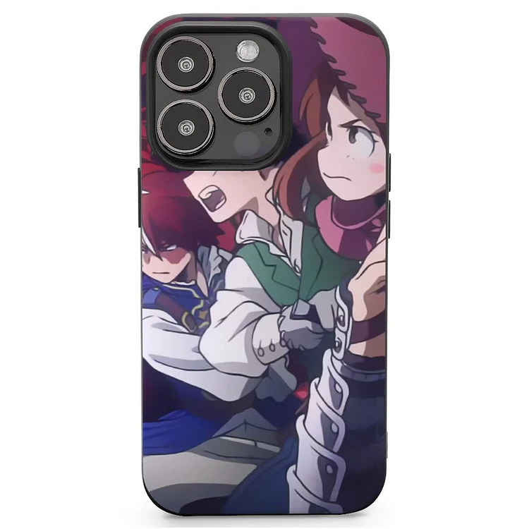 Izuku Midoriya Katsuki Bakugou My Hero Academia Ochaco Uraraka Shoto Todoroki Tenya Iida Anime My Hero Academia Phone Case Mobile Phone Shell IPhone 13 and iPhone14 Pro Max and IPhone 15 Plus Case - Heather Prints Shirts