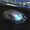 🏅🏅Gravity Planet Cocooning Mechanical Transparent Hollow E-sports Game Bluetooth Mouse Wireless Tri-mode