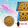 Sunflower DIY Diamond Painting Hanging Pendants Acrylic Crafts Kit for Home Wall Decor