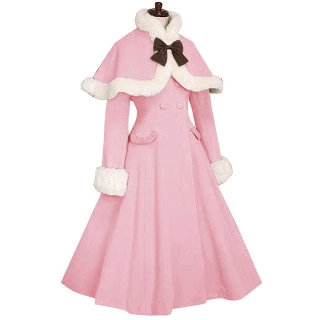 SpreePicky 11 Colors Custom-made Fluffy Lolita Cape Coat SP1711437
