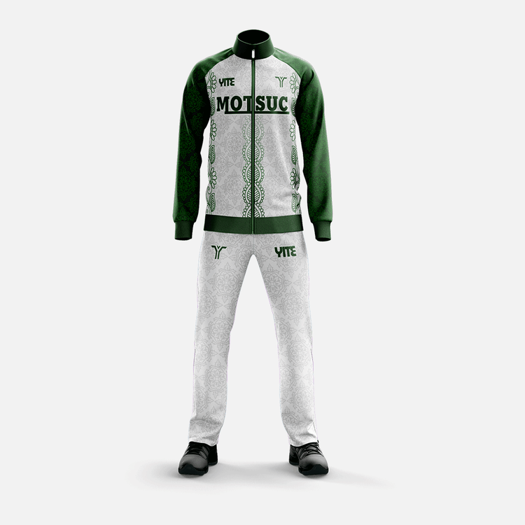 YITE | LWT24-013- White And Green Tracksuit